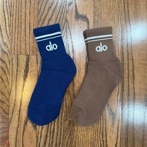 Alo Throwback socks 2 pairs brand new